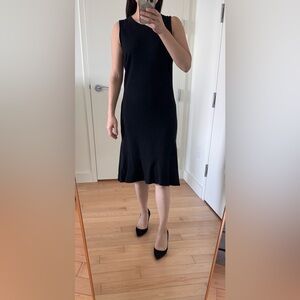 Jigsaw Black Midi Dress Ultra-Comfortable Size XS